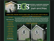 Tablet Screenshot of boynegardensheds.ie